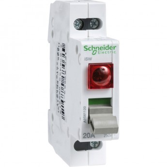 Выключатель нагрузки с индикатором SCHNEIDER ELECTRIC ACTI 9 iSW 2П 20A красный