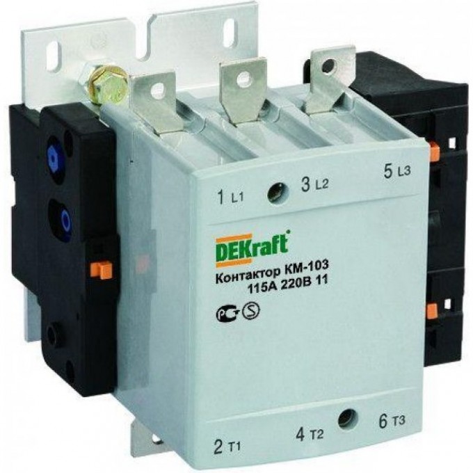 Контактор SCHNEIDER ELECTRIC DEKRAFT 400А 220В АС3 1НО+1НЗ КМ-103 DEKraft 22162DEK