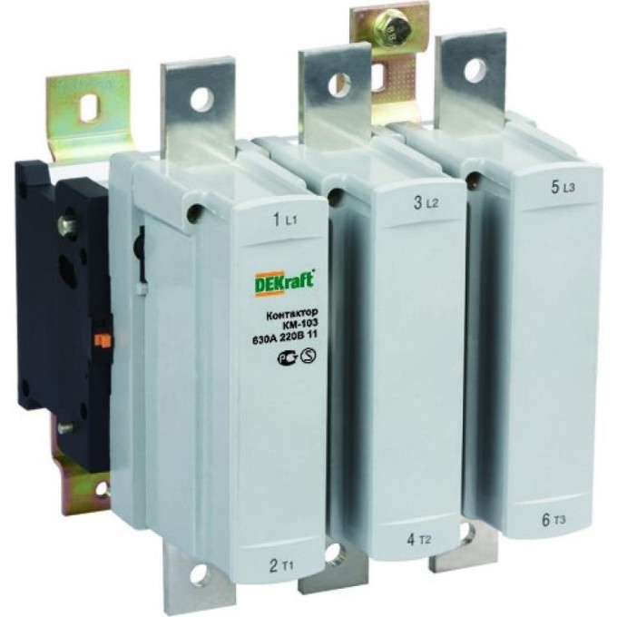 Контактор SCHNEIDER ELECTRIC DEKRAFT 630А 220В АС3 1НО+1НЗ КМ-103 22166DEK