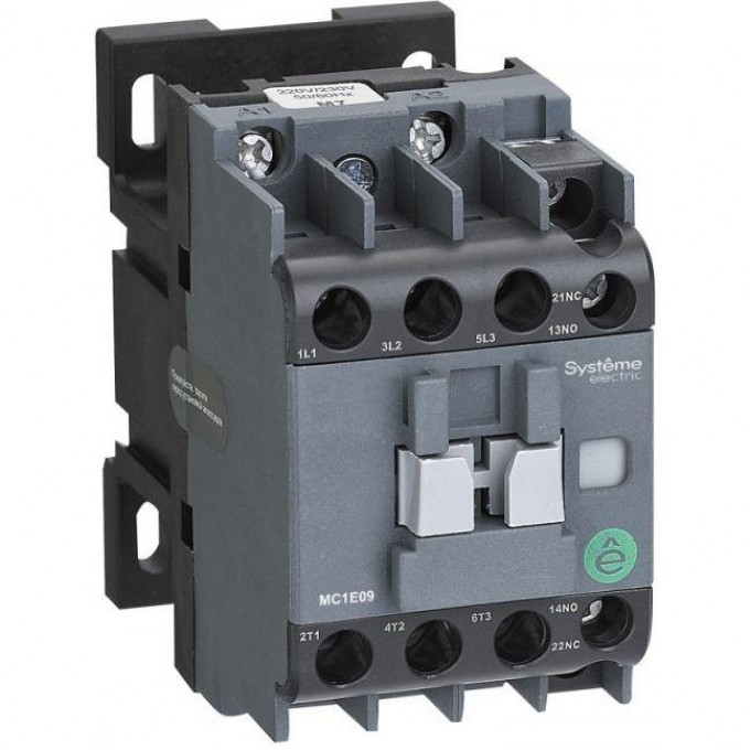 Контактор SCHNEIDER ELECTRIC MC1E 3п 18А кат. 380В/400В AC 1НО+1НЗ SE MC1E18Q7