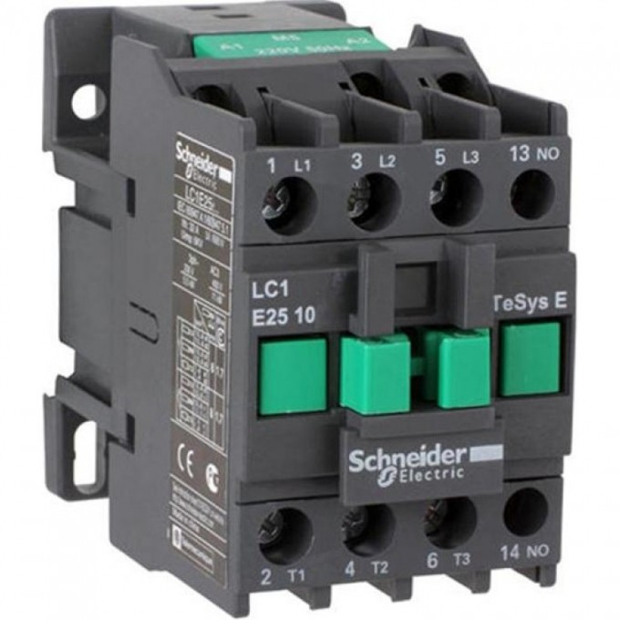 Контактор SCHNEIDER ELECTRIC EASYPACT TVS 1НО 25А 400В AC3 24В 50ГЦ LC1E2510B5 Контактор SCHNEIDER ELECTRIC EASYPACT TVS 1НО 25А 400В AC3 24В 50ГЦ LC1E2510B5