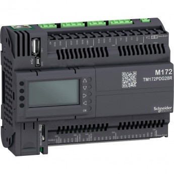 Программируемый контроллер SCHNEIDER ELECTRIC MODICON М172, дисплей, 28 I/O, Eth, 2 MB