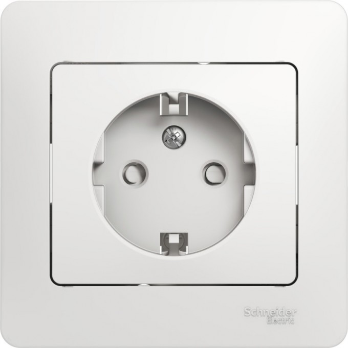Розетка SCHNEIDER ELECTRIC GLOSSA с заземлением, со шторкой, в сборе, белый GSL000144 Розетка SCHNEIDER ELECTRIC GLOSSA с заземлением, со шторкой, в сборе, белый GSL000144