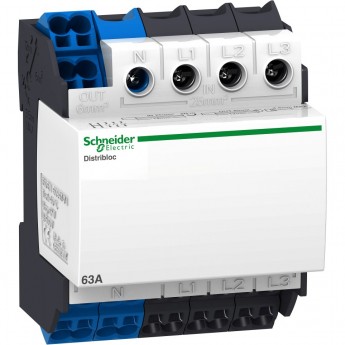 Распределительная колодка SCHNEIDER ELECTRIC LINERGY DISTRIBLOC 63A, ввод сверху