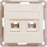 Розетка двойная компьютерная SCHNEIDER ELECTRIC W59 RJ45 кат.5E, механизм, слоновая кость RSI-251KK5E-2-86