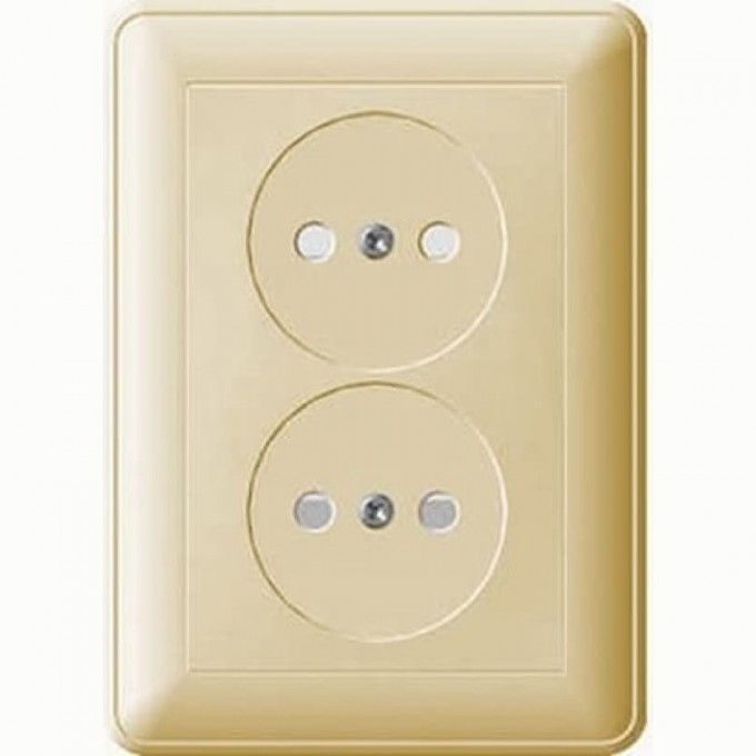 Розетка двойная SCHNEIDER ELECTRIC W59 без заземления со шторками, 16А, в сборе, слоновая кость RS16-254-28 Розетка двойная SCHNEIDER ELECTRIC W59 без заземления со шторками, 16А, в сборе, слоновая кость RS16-254-28