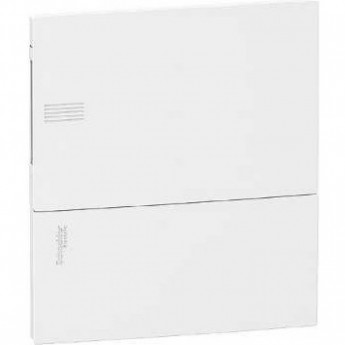 Щит встраиваемый SCHNEIDER ELECTRIC MINI PRAGMA с белой дверцей 1РЯД/8МОД,IP40,IK07,63А,2 клеммы,Италия