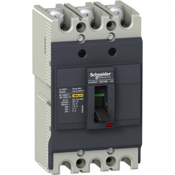 Автоматический выключатель 3П3Т SCHNEIDER ELECTRIC EASYPACT EZC100 10KA/400В 60 A