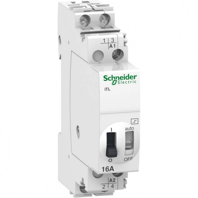 Импульсное реле SCHNEIDER ELECTRIC ACTI 9 iTL16A 2НО 230В АС 50-60ГЦ 110В DC A9C30812