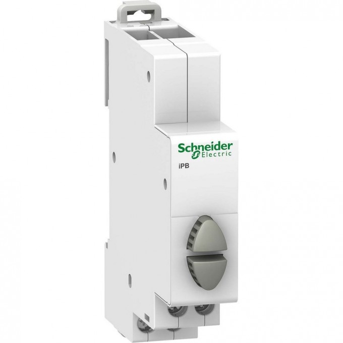 Кнопка управления SCHNEIDER ELECTRIC ACTI9 iPB серая/серая 1НО/1НО A9E18035