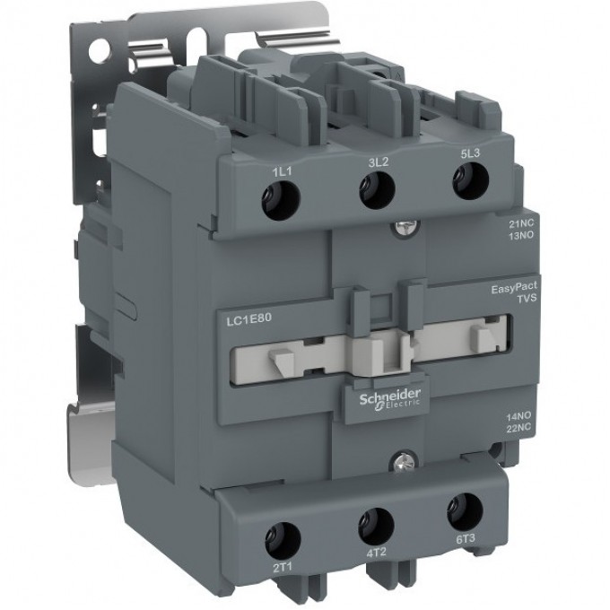 Контактор SCHNEIDER ELECTRIC EASYPACT TVS 80А 400В AC3 110В 50ГЦ LC1E80F5 Контактор SCHNEIDER ELECTRIC EASYPACT TVS 80А 400В AC3 110В 50ГЦ LC1E80F5
