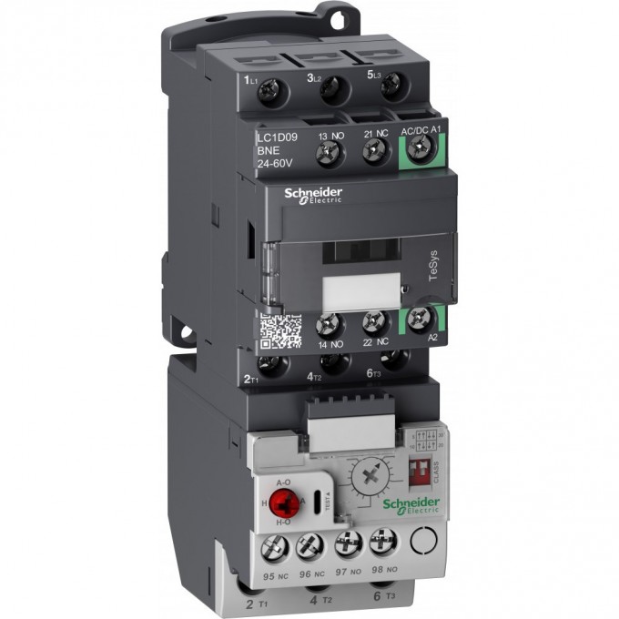 Контактор SCHNEIDER ELECTRIC TESYS D 3P,25A,НО+НЗ, с универсальной катушкой управления 24-60BAC/DC LC1D25BNE Контактор SCHNEIDER ELECTRIC TESYS D 3P,25A,НО+НЗ, с универсальной катушкой управления 24-60BAC/DC LC1D25BNE