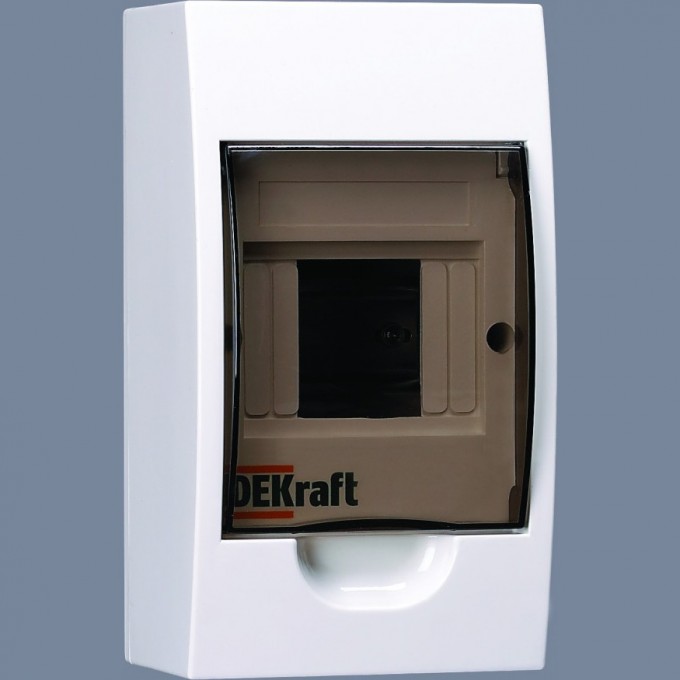 Корпус пластиковый навесной DEKRAFT 4 модуля, IP41, ЩРН-П-4 DEKra 31008DEK Корпус пластиковый навесной DEKRAFT 4 модуля, IP41, ЩРН-П-4 DEKra 31008DEK
