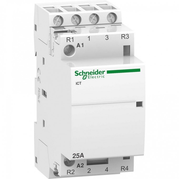 Модульный контактор SCHNEIDER ELECTRIC ACTI9 iCT25A 2НО 2НЗ 220/240В АС 50Г A9C20838 Модульный контактор SCHNEIDER ELECTRIC ACTI9 iCT25A 2НО 2НЗ 220/240В АС 50Г A9C20838