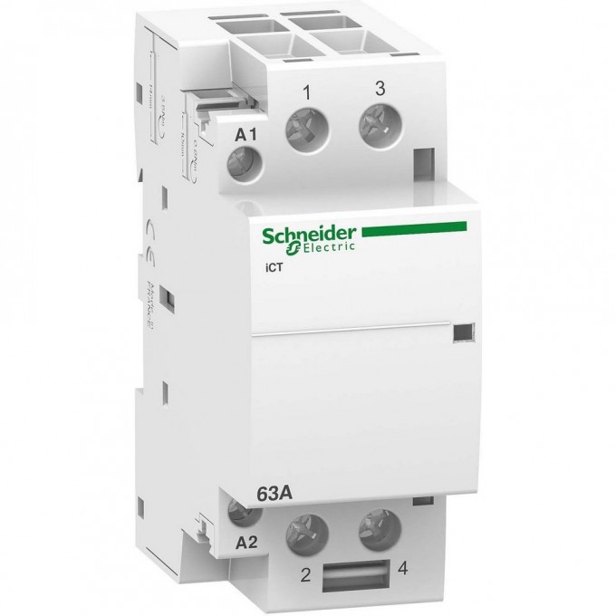 Модульный контактор SCHNEIDER ELECTRIC ACTI9 iCT63A 2НО 220/240В АС 50ГЦ A9C20862 Модульный контактор SCHNEIDER ELECTRIC ACTI9 iCT63A 2НО 220/240В АС 50ГЦ A9C20862