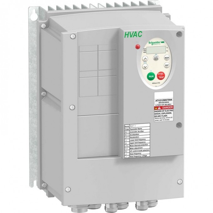 Преобразователь частоты SCHNEIDER ELECTRIC ALTIVAR 212 1,5КВТ 480В IP55 ATV212WU15N4