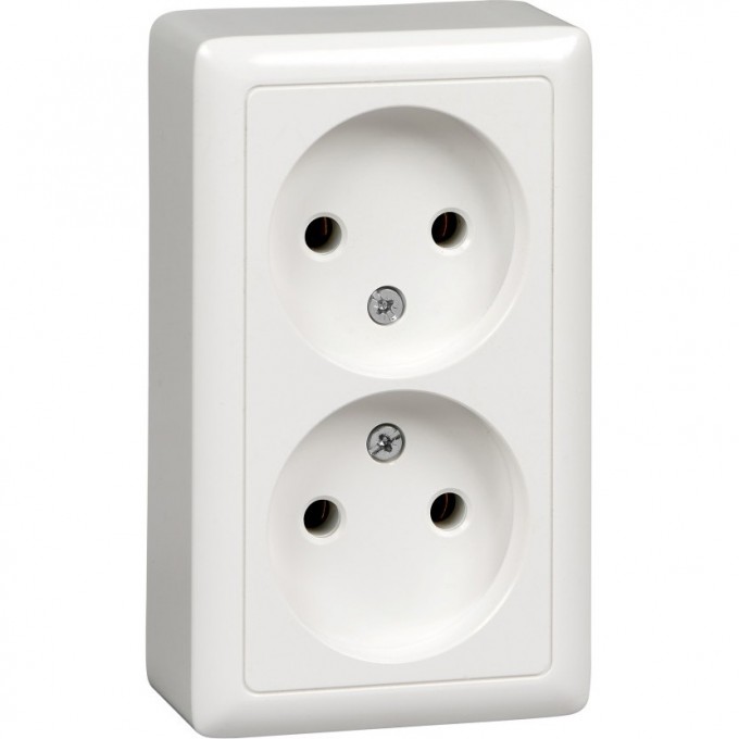Розетка двойная SCHNEIDER ELECTRIC ХИТ О/У, без заземления без шторок, ИЗОЛ.ПЛ. 16А, 250В, белый. Россия RA16-237I-B Розетка двойная SCHNEIDER ELECTRIC ХИТ О/У, без заземления без шторок, ИЗОЛ.ПЛ. 16А, 250В, белый. Россия RA16-237I-B