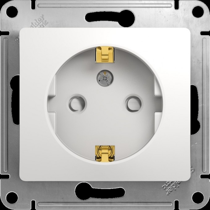 Розетка SCHNEIDER ELECTRIC GLOSSA с заземлением, со шторкой, механизм, белый GSL000145 Розетка SCHNEIDER ELECTRIC GLOSSA с заземлением, со шторкой, механизм, белый GSL000145