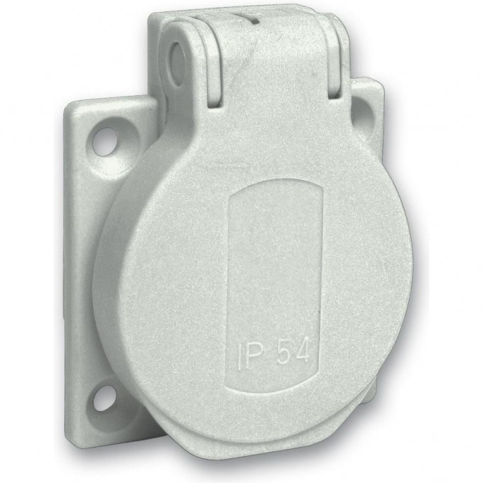 Розетка серая SCHNEIDER ELECTRIC PRATIKA 10/16A 50Х50ММ IP54 винты сзади PKS51G