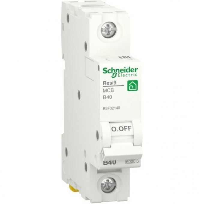 Выключатель автоматический SCHNEIDER ELECTRIC RESI9 модульный, 1п B 40А 6000А R9F02140