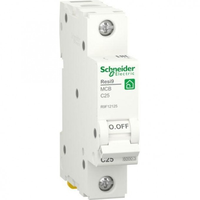 Выключатель автоматический SCHNEIDER ELECTRIC RESI9 модульный, 1п C 25А 6000А R9F12125