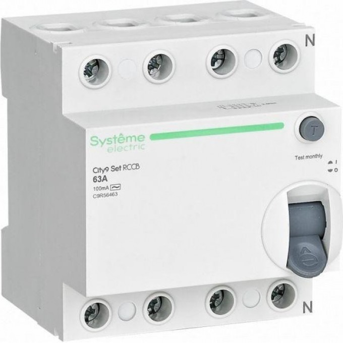 Выключатель дифференциального тока SCHNEIDER ELECTRIC CITY9 SET 4п 40А 300мА тип AC 400В C9R66440